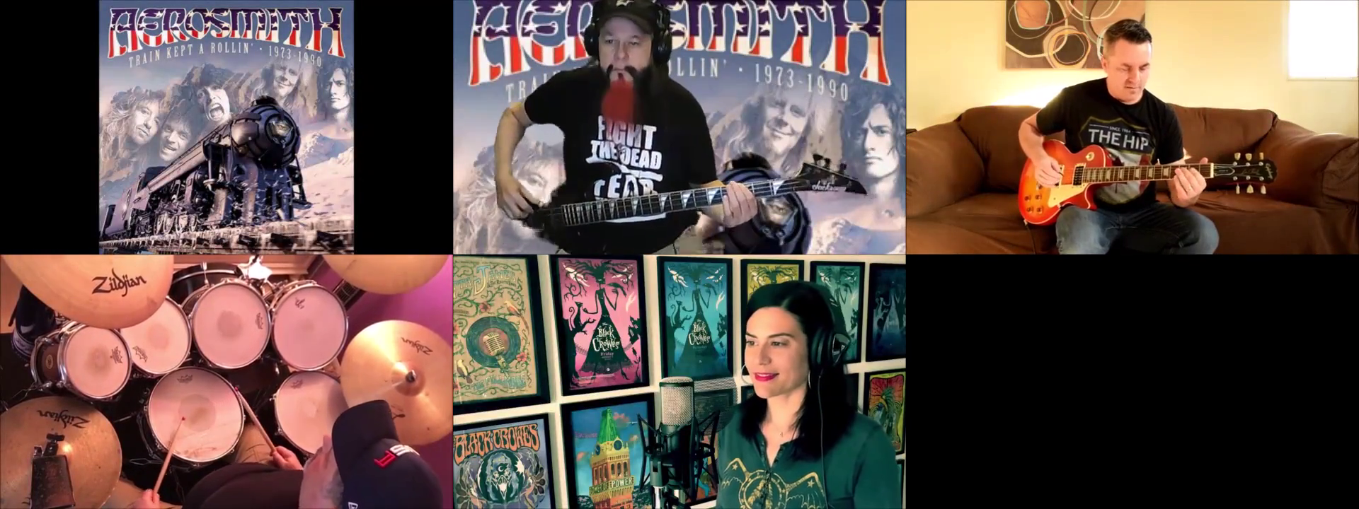 Aerosmith Train Kept A Rolin A James cover